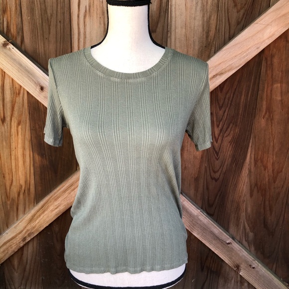 Olive Green Cloth & Stone Tee - Picture 2 of 5